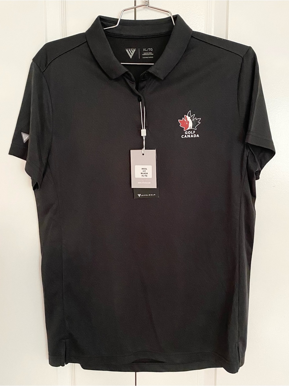 Women’s Golf Canada black Polo